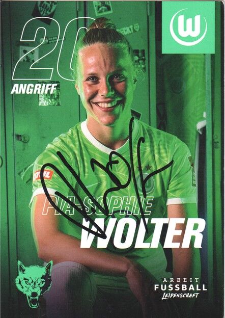 Autogramm Fussball (D) | VfL Wolfsburg | 2021 | Pia-Sophie WOLTER