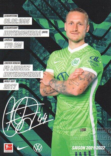 Autogramm Fussball | VfL Wolfsburg | 2021 | Marvin STEFANIAK