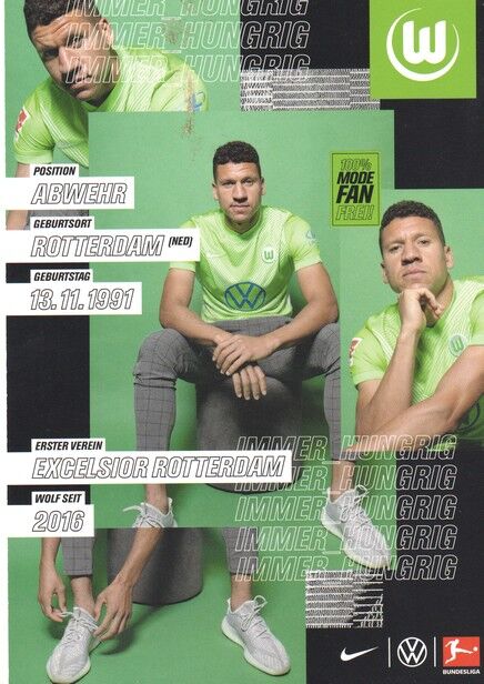 Autogramm Fussball | VfL Wolfsburg | 2020 | Jeffrey BRUMA