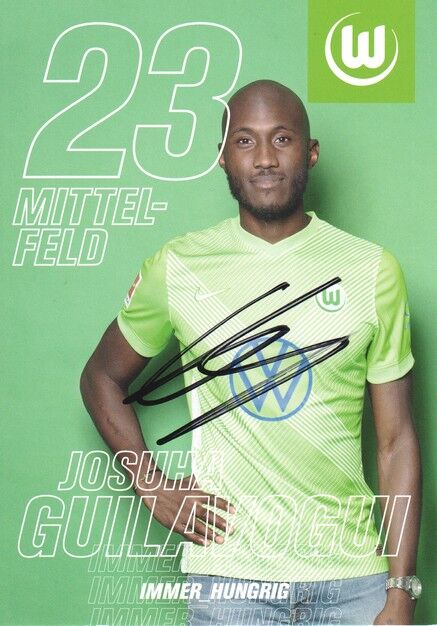 Autogramm Fussball | VfL Wolfsburg | 2020 | Josuha GUILAVOGUI