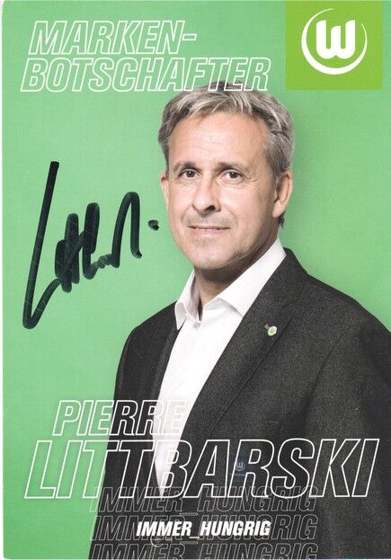 Autogramm Fussball | VfL Wolfsburg | 2020 | Pierre LITTBARSKI