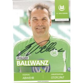 Autogramm Fussball | VfL Wolfsburg | 2010er TM | Holger BALLWANZ