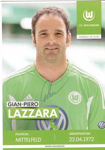 Autogramm Fussball | VfL Wolfsburg | 2010er TM | Gian-Piero LAZZARA