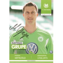 Autogramm Fussball | VfL Wolfsburg | 2010er TM | Matthias GRUPE