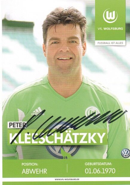 Autogramm Fussball | VfL Wolfsburg | 2010er TM | Peter KLEESCHÄTZKY