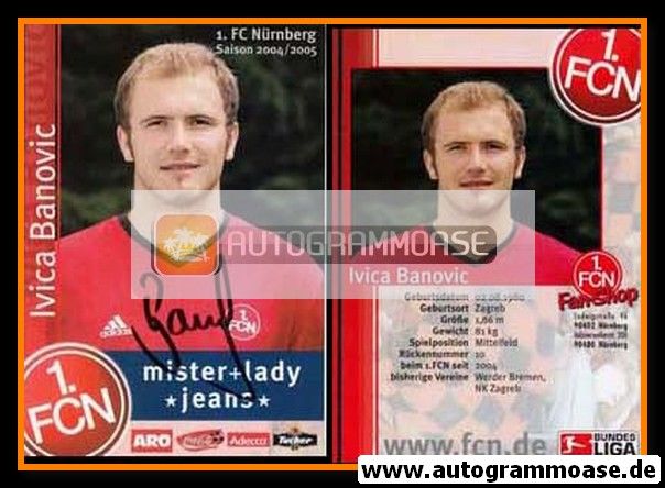 Autogramm Fussball | 1. FC Nürnberg | 2004 | Ivica BANOVIC