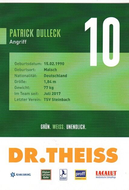 Autogramm Fussball | FC Homburg | 2021 | Patrick DULLECK