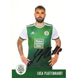 Autogramm Fussball | FC Homburg | 2021 | Luca PLATTENHARDT