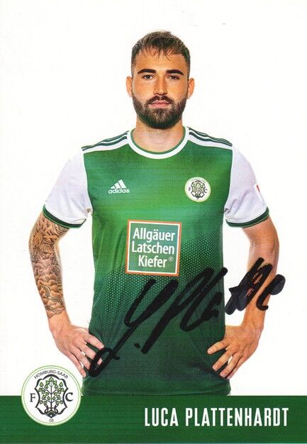 Autogramm Fussball | FC Homburg | 2021 | Luca PLATTENHARDT