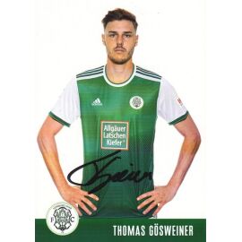 Autogramm Fussball | FC Homburg | 2021 | Thomas GÖSWEINER