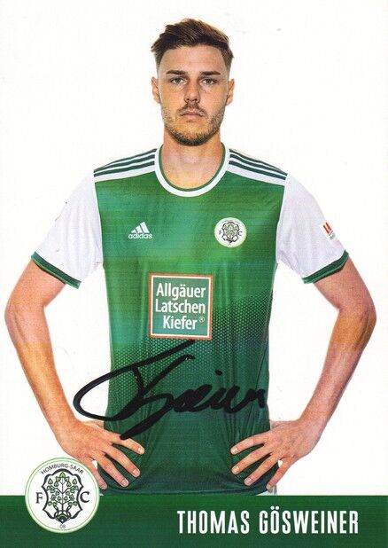 Autogramm Fussball | FC Homburg | 2021 | Thomas GÖSWEINER
