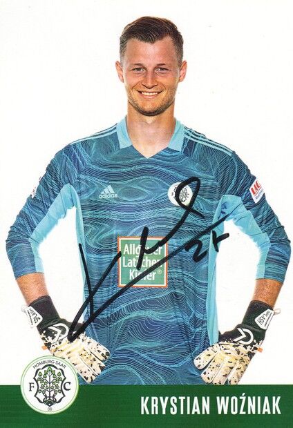 Autogramm Fussball | FC Homburg | 2021 | Krystian WOZNIAK