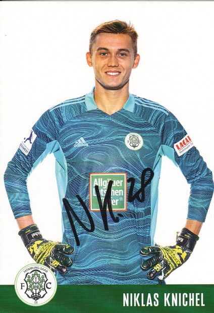 Autogramm Fussball | FC Homburg | 2021 | Niklas KNICHEL