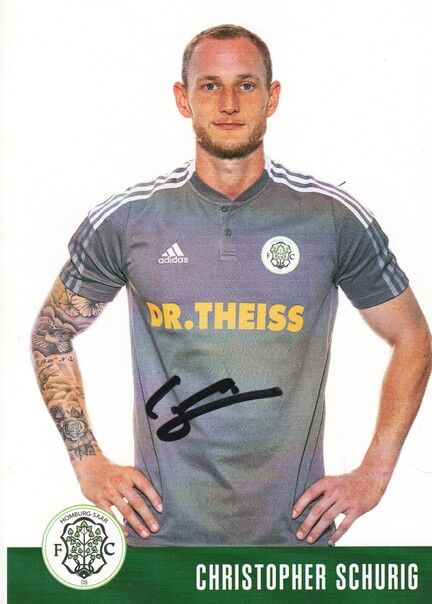 Autogramm Fussball | FC Homburg | 2021 | Christopher SCHURIG