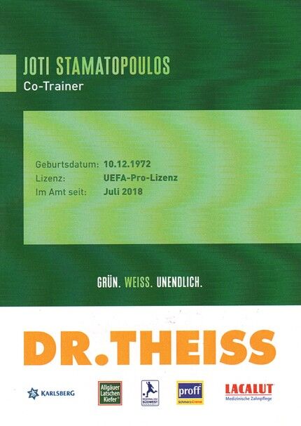 Autogramm Fussball | FC Homburg | 2021 | Joti STAMATOPOULOS