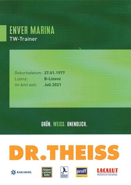 Autogramm Fussball | FC Homburg | 2021 | Enver MARINA
