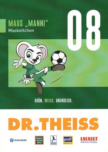 Autogramm Fussball | FC Homburg | 2021 | MAUS MANNI (Maskottchen)