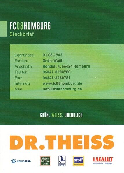 AK Fussball | FC Homburg | 2021 | Grün.Weiss.Unendlich.