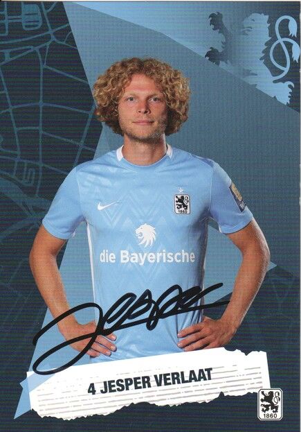 Autogramm Fussball | TSV 1860 München | 2024 | Jesper VERLAAT