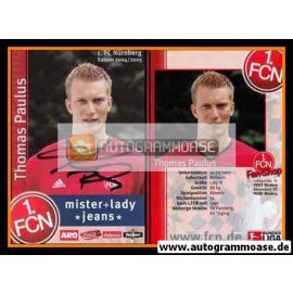 Autogramm Fussball | 1. FC Nürnberg | 2004 | Thomas PAULUS