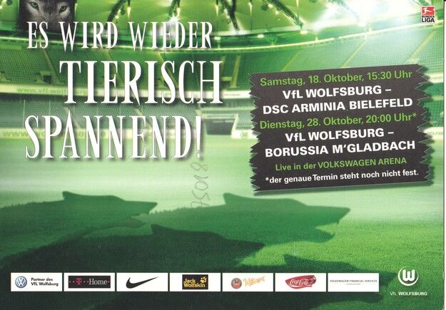 Autogramm Fussball | VfL Wolfsburg | 2008 | WECK DEN WOLF + AG