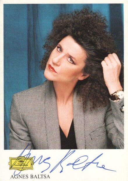 Autogramm Klassik (GRC) | Agnes BALTSA | 2000er (Portrait Color) Grammophon