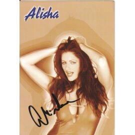 Autogramm Pop | ALISHA | 1990er (Portrait Color blm) SEXY
