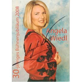 Autogramm Volksmusik | Angela WIEDL | 2008 (Portrait Color) 30 Jahre