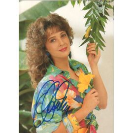 Autogramm Schlager | Andrea JÜRGENS | 1991 "Liebe" (Portrait Color White) 2