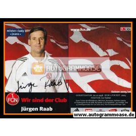 Autogramm Fussball | 1. FC Nürnberg | 2005 | Jürgen RAAB