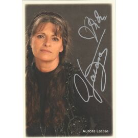 Autogramm Schlager | Aurora LACASA | 2008 "Weihnachten in Frieden" (Portrait Color Buschfunk)
