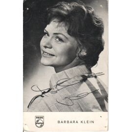 Autogramm Schlager | Barbara KLEIN | 1961 "Santa Rosa" (Portrait SW Philips) _