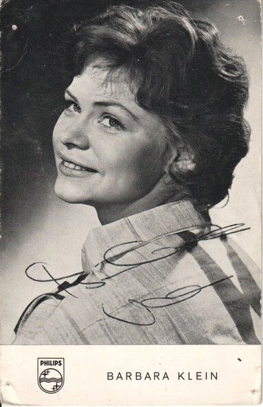 Autogramm Schlager | Barbara KLEIN | 1961 "Santa Rosa" (Portrait SW Philips) _