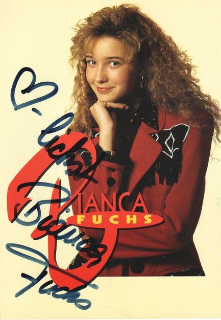 Autogramm Schlager | Lara Bianca FUCHS | 1994 "Es Liegt All´s An De Stern" (Portrait Color Polydor)