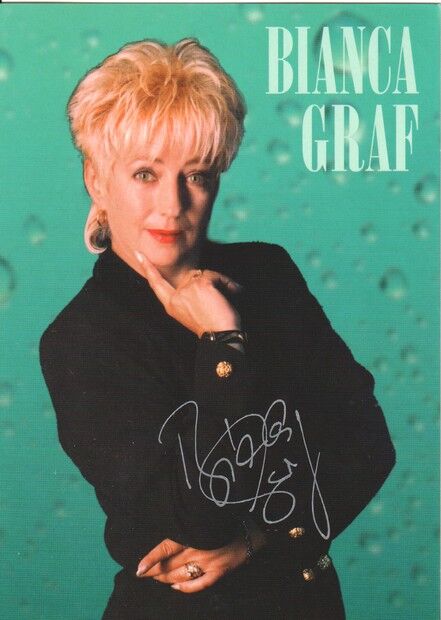 Autogramm Schlager | Bianca GRAF | 1999 "Nie Wieder Tanzen" (Portrait Color DSR)
