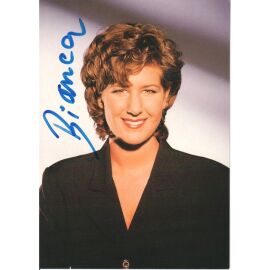 Autogramm Schlager | Bianca SHOMBURG | 1997 "Zeit" (Portrait Color BMG)