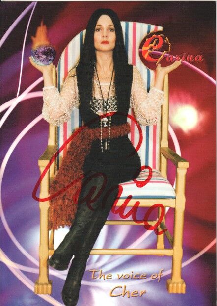 Autogramm Pop | CARINA | 2000er (Portrait Color) Cher