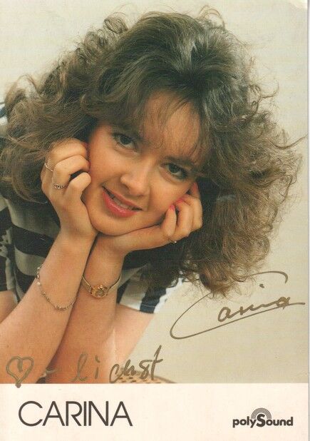 Autogramm Schlager | CARINA Lensch | 1998 "Boing Bang" (Portrait Color Polysound)