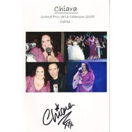 Autogramm Pop (MLT) | CHIARA | 2005 Foto (Collage Color ESC)