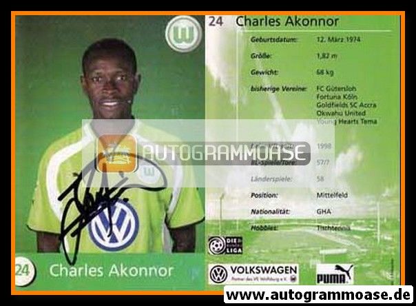 Autogramm Fussball | VfL Wolfsburg | 2000 | Charles AKONNOR