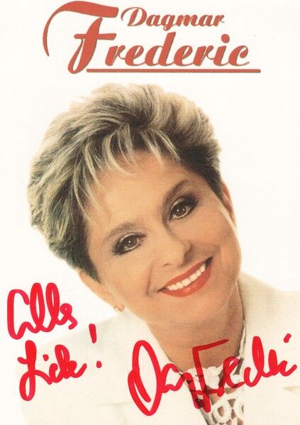 Autogramm Schlager | Dagmar FREDERIC | 2000 (Portrait Color)