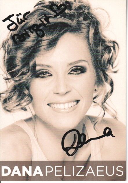Autogramm Schlager | Dana PELIZAEUS | 2018 "Haut" (Portrait Color) Strauss