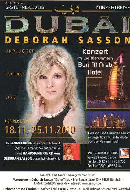 Autogramm Klassik (USA) | Deborah SASSON | 2010 (Portrait Color Dubai)