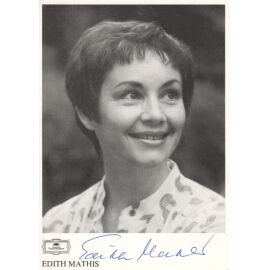 Autogramm Klassik | Edith MATHIS | 1990er (Portrait SW) Grammophon