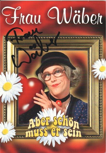 Autogramm Comedy | FRAU WÄBER | 2000er (Portrait Color) artmedia