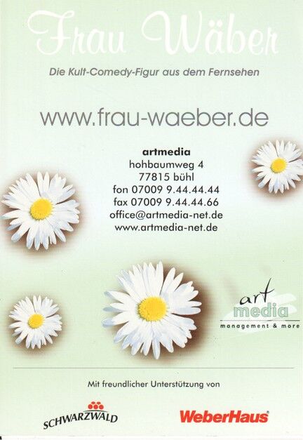 Autogramm Comedy | FRAU WÄBER | 2000er (Portrait Color) artmedia