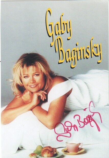 Autogramm Schlager | Gaby BAGINSKY | 1996 "Typisch" (Portrait Color DA)