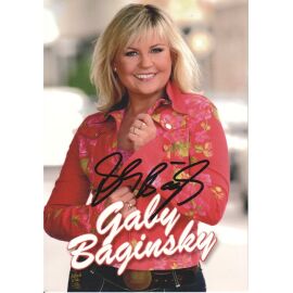 Autogramm Schlager | Gaby BAGINSKY | 2010 "Ich Will Kein Engel Sein" (Portrait Color DA)