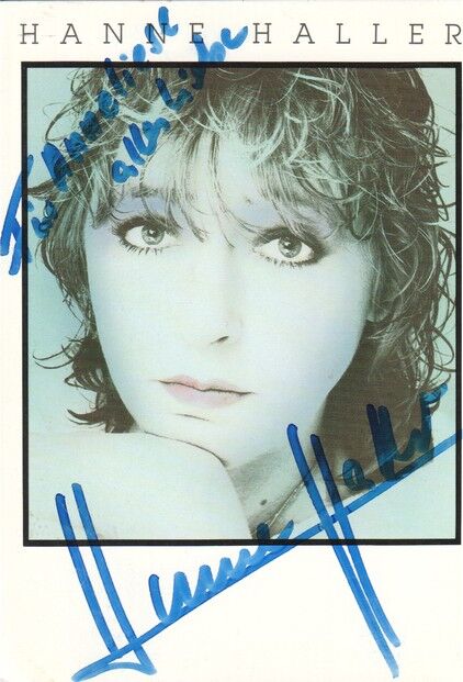 Autogramm Schlager | Hanne HALLER | 1988 "C´est La Vie" (Portrait Color Metronome)