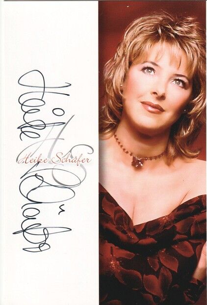 Autogramm Schlager | Heike SCHÄFER | 2006 "Dafür Lieb Ich Dich" (Portrait Color Harlekin)
